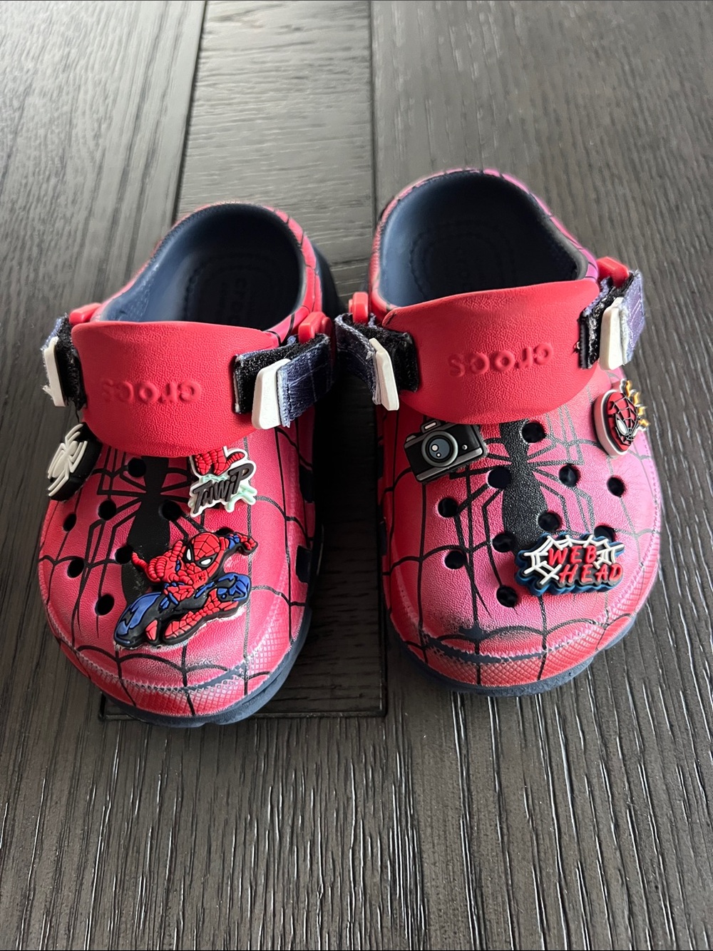 CROCS Red Spider-Man Graphic Kids' Clog Sandals